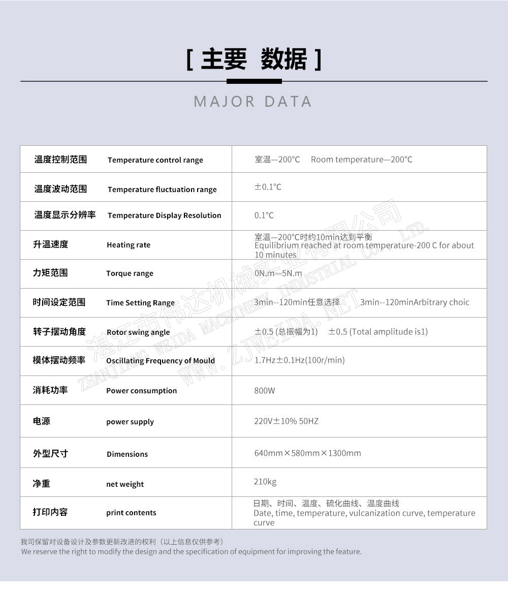 橡膠檢測設備-無轉(zhuǎn)子硫化儀